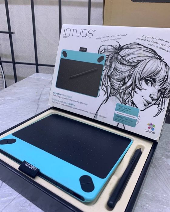 Графический планшет-intous draw(синий)