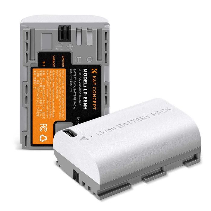 Батерии за фотоапарат K&F Concept KF28.0033S1 LP-E6NH, 2 бр.
