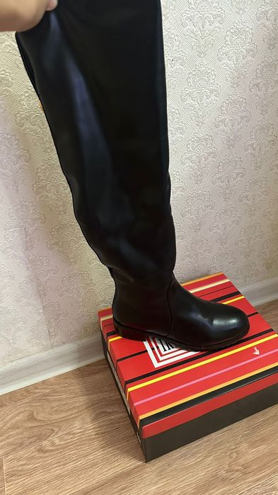 Зимние сапоги ботфорты 35 размера