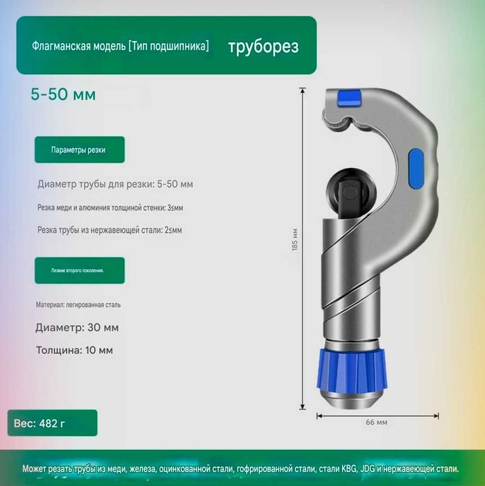 Ручной труборез CT-532 (трубоотрезной станок) 4-32мм 5-50мм 6-70мм