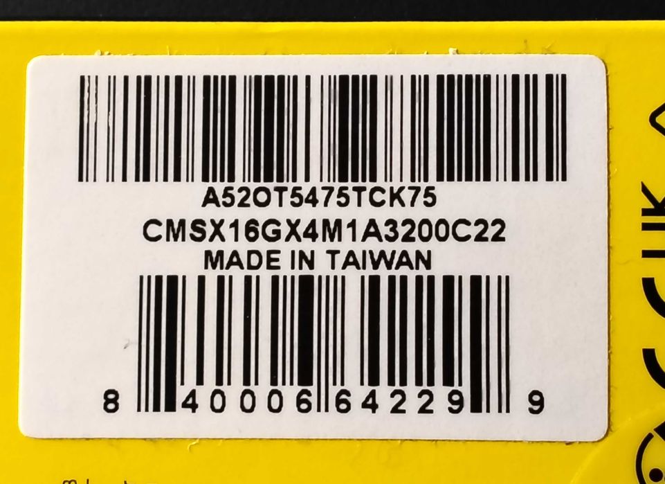 Corsair Vengeance Laptop 32GB DDR4 3200MHz CL22 (2x16Gb) Gaming