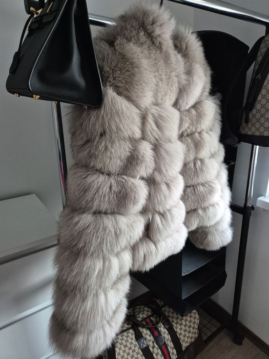 Дамско яке/ елек от естествен косъм