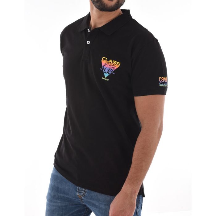 Оригинална мъжка поло тениска Cavalli Class CLL2MPL01