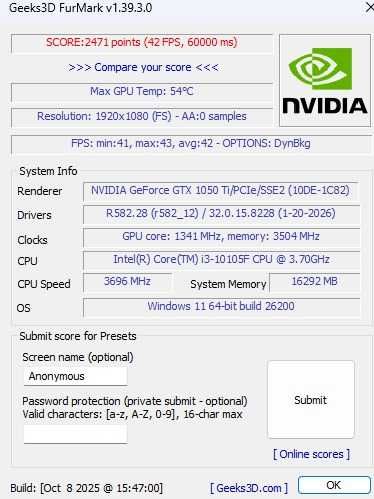 Видеокарта GTX 1050 Ti