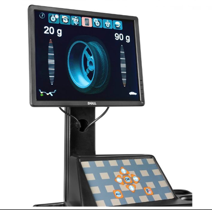 Професионална баланс машина на гуми,автоматична ROCKFORCE