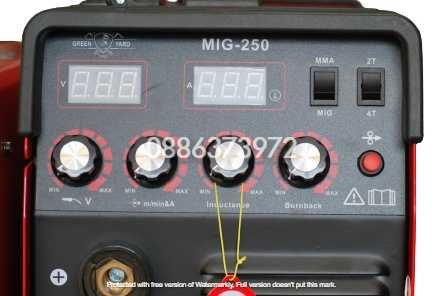 Телоподаващо устройство MIG250A -Инверторен електрожен MMA 250А,2T/4T