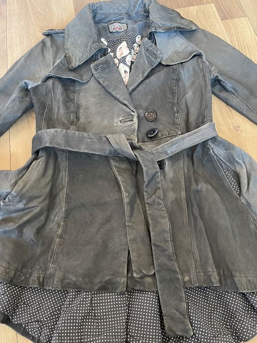 Кожено яке естествена кожа XS размер,сафари XS