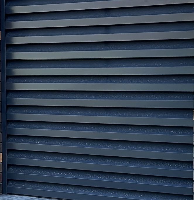 Забор жалюзи из метала