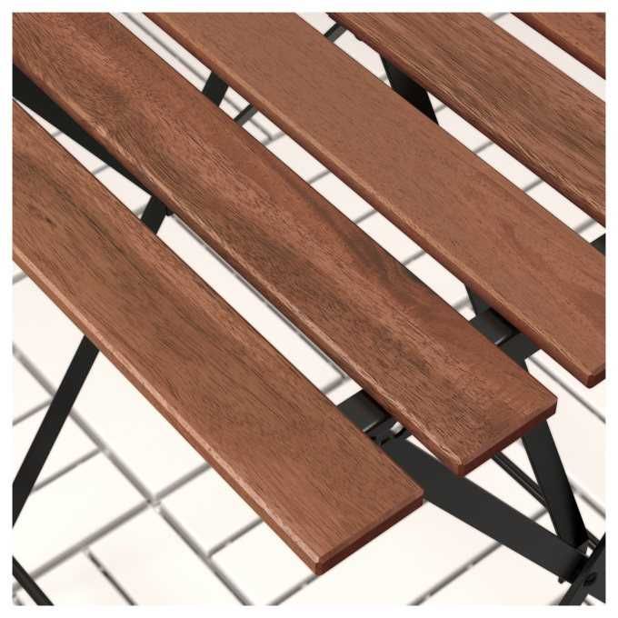 Маса и стол дърво и стомана тераса балкон лятна градина двор