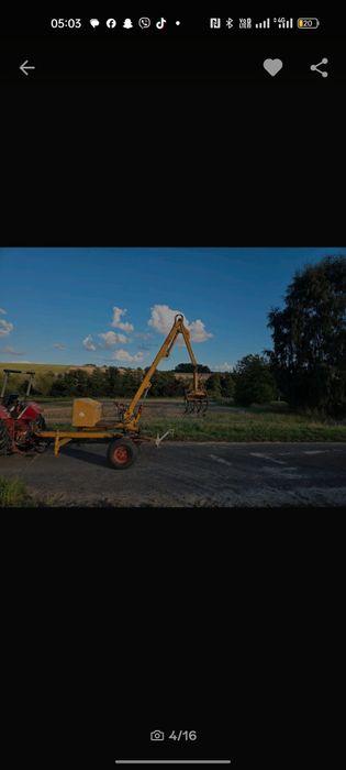 Brat graifer săpat încărcător gunoi  tractor