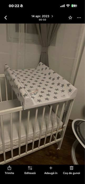 Patut culisabil cu saltea de cocos noua
