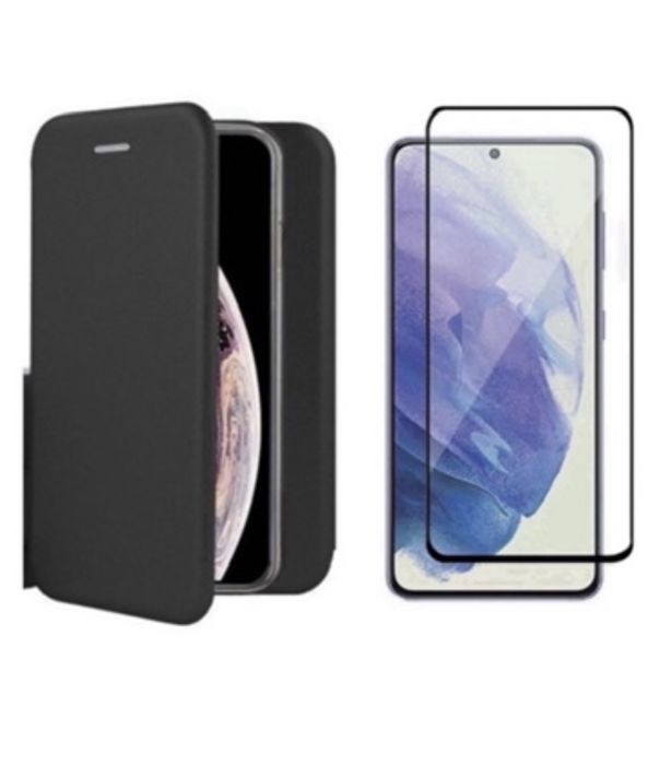 Pachet Husa Flip Cover Piele + Folie Sticla Oppo A40/A60/A80/A5 PRO