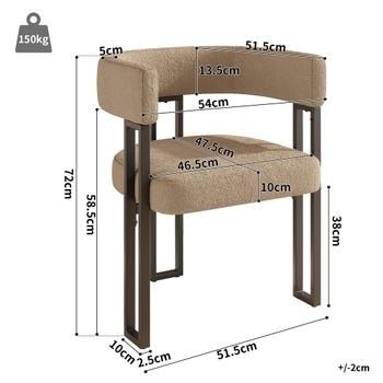 PROMO Set 2x scaun, M-form, cappuccino