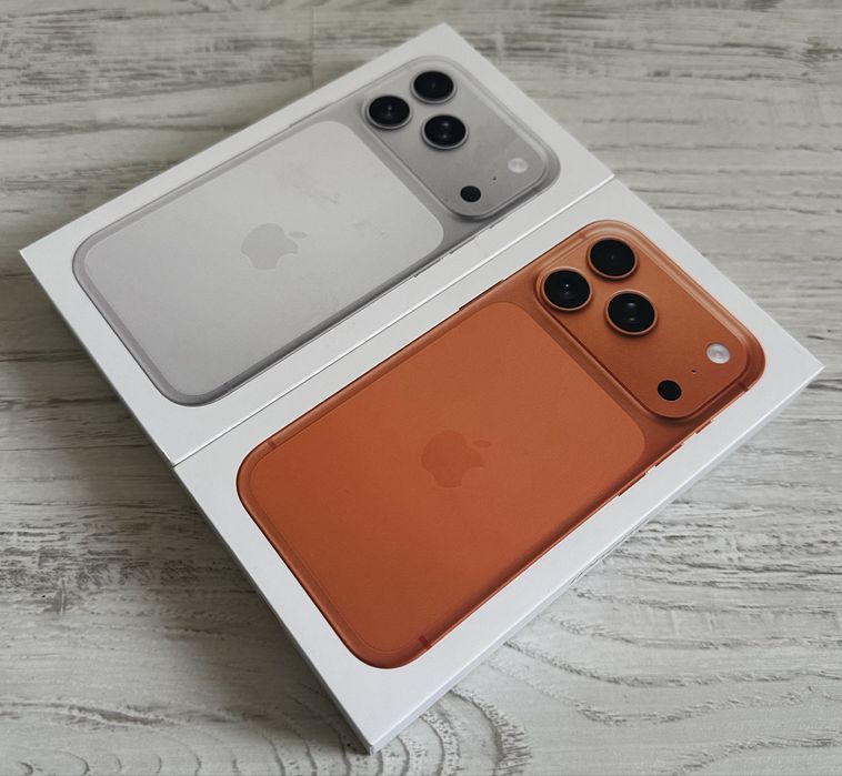 НОВ iphone 17 pro max 256GB Orange Silver ГАРАНЦИЯ