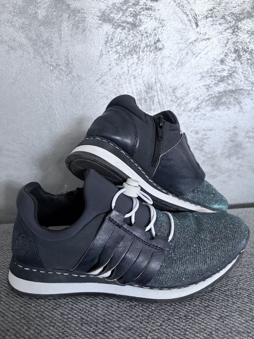 Дамски обувки с блясък Rieker