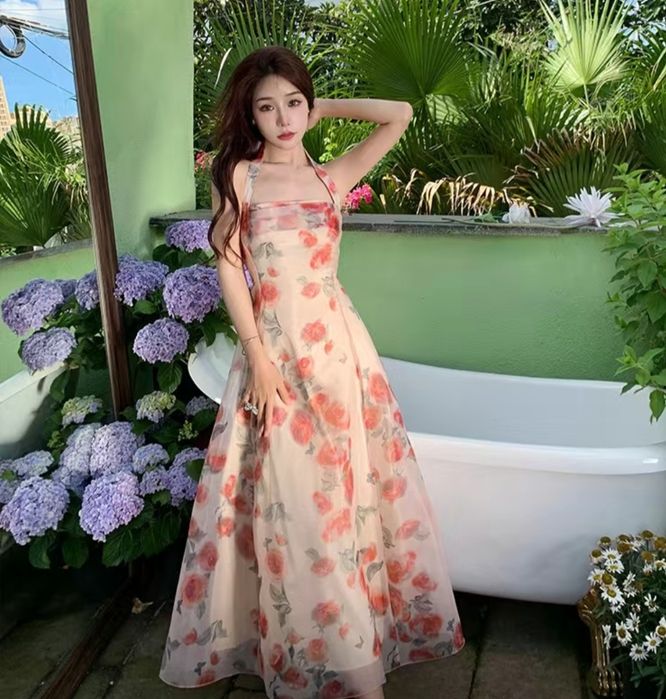 Платье летнее на шнуровке