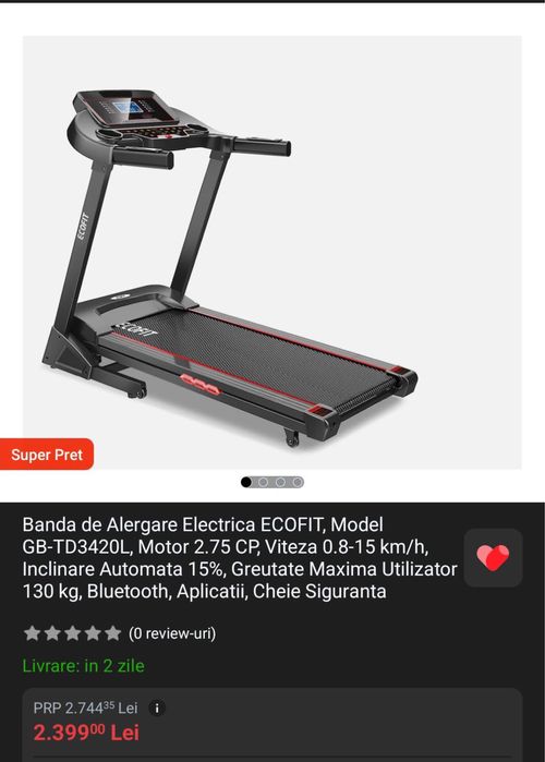 Banda alergare electrica Eco Fit