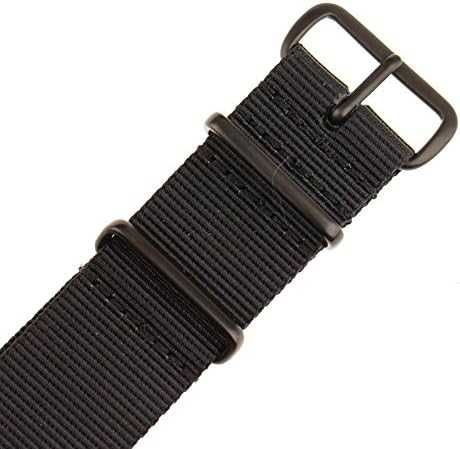 Set Curea ceas Nato Strong Militar, Gemony, 20 mm, negru