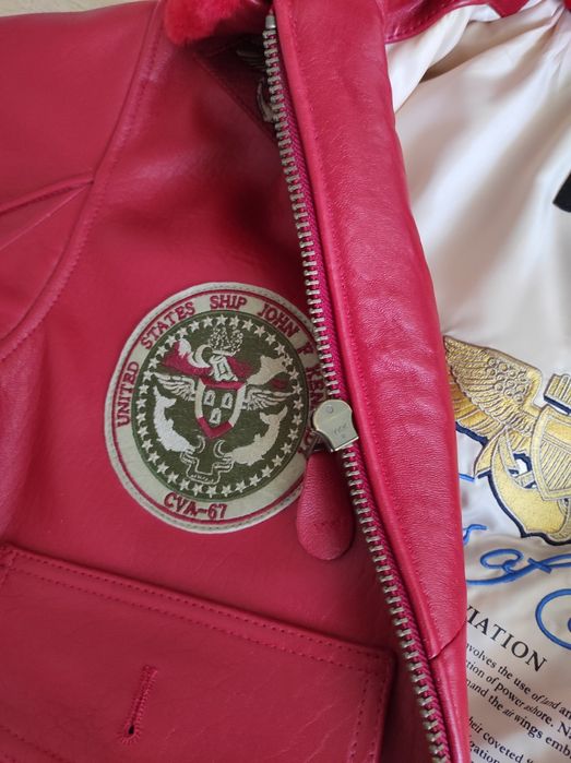 Geaca pilot aviator din piele SCHOTT, model G 1, US Navy