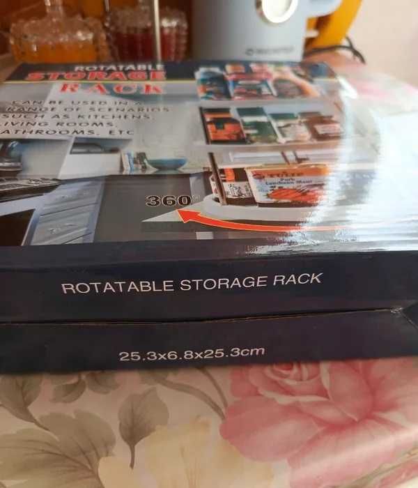Въртящ се органайзер на 3 нива 360 градуса за кухня и баня