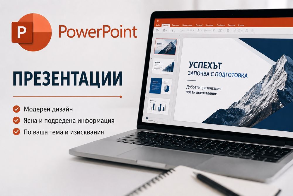Изработка на PowerPoint  презентации за училище и проекти