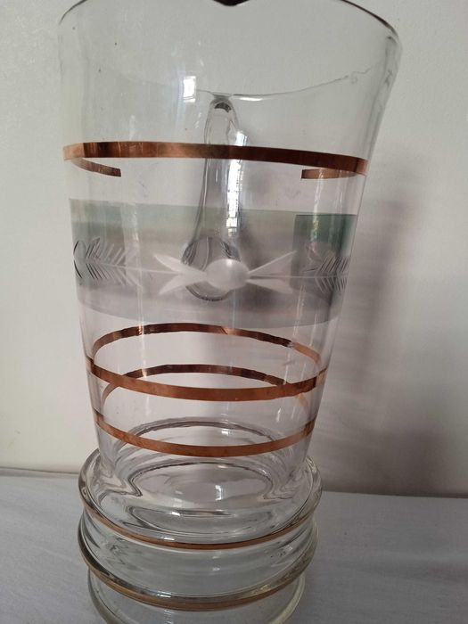 Кана за напитки антик гравиране позлата