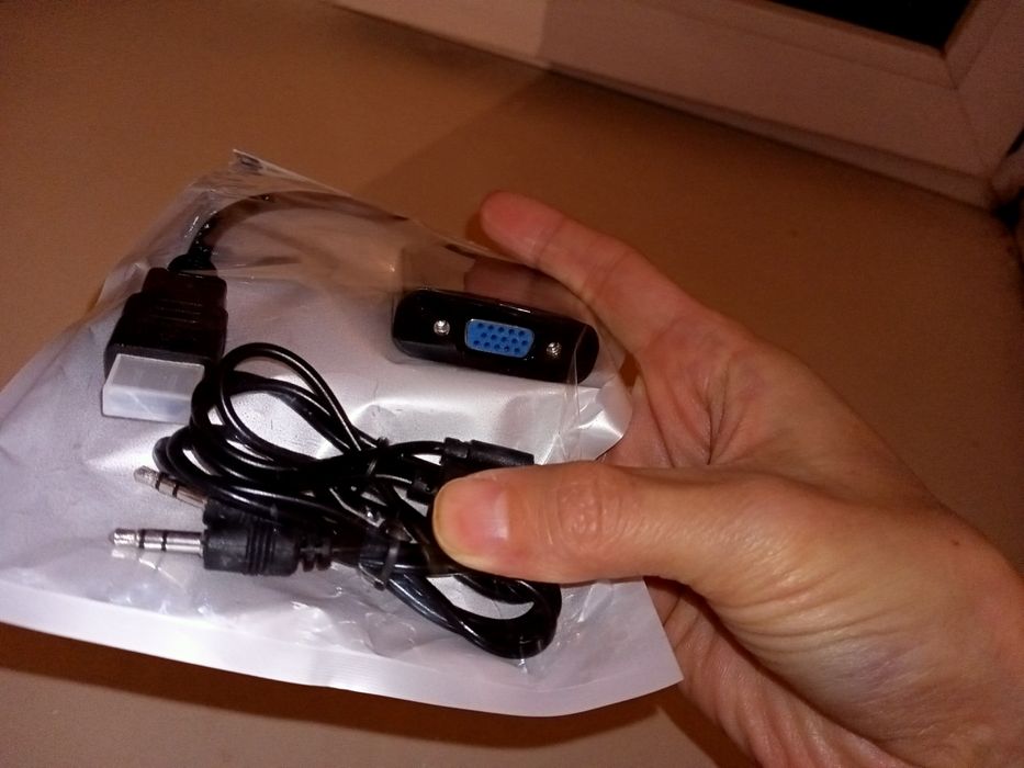 Адаптер HDMI-VGA PlayStation, XBOX, ПК, видеокарт