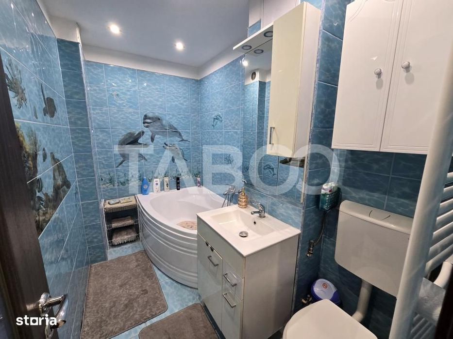Apartament 3 camere mobilat 2 bai balcon pivnita Mihai Viteazul Sibiu