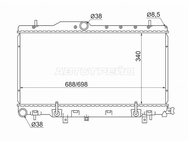 Радиатор Subaru Legacy