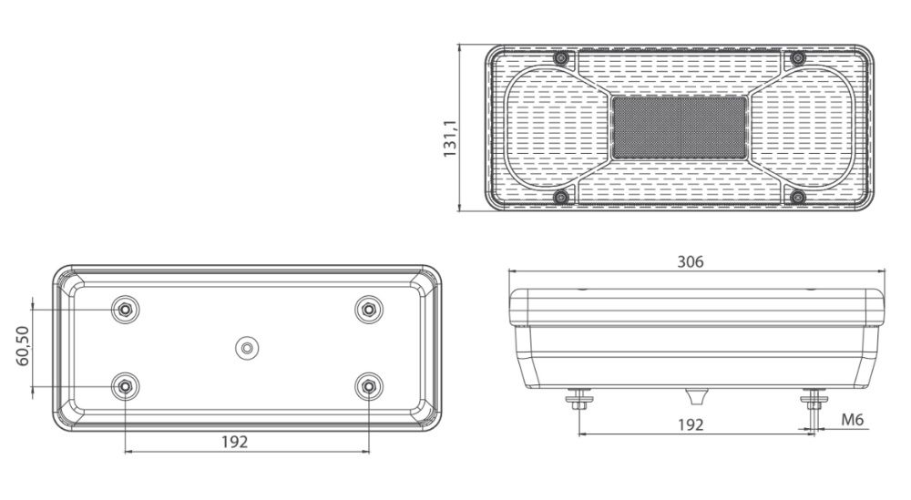 Стопове Стоп Задни Светлини Е4-марк за Бус Камион IVECO DAILY 2006-