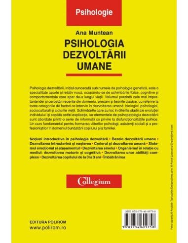 Psihologia dezvoltării umane, ed 3, revizuita, Ana Munteanu