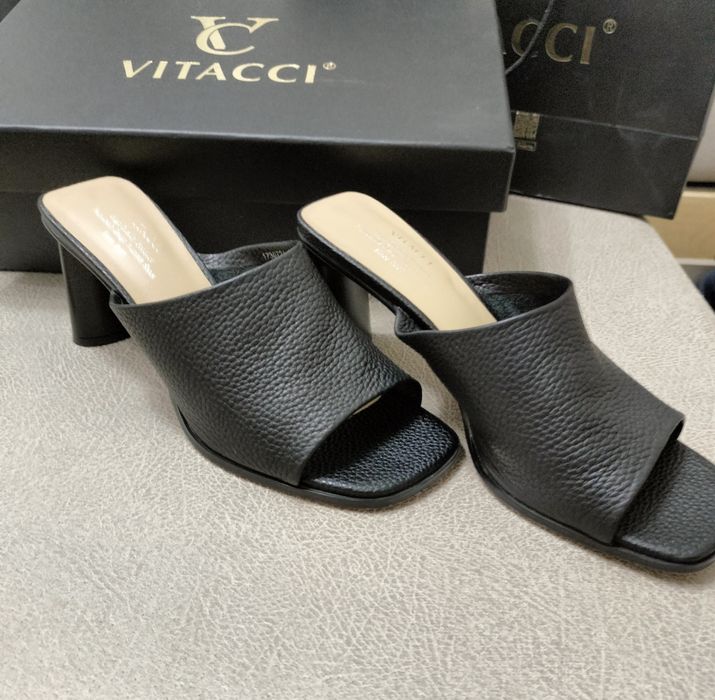 Сабо 36 размер зернистая кожа