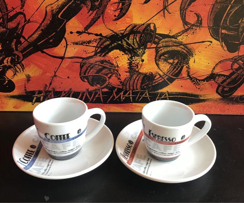 Керамични подложки Зодиак / Порцеланови чаши за кафе