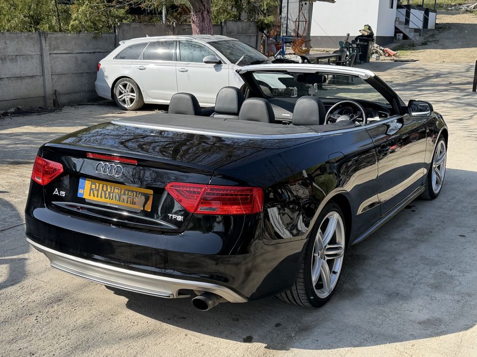 Fata completa audi a5 facelfit sline 2014 cabrio bot complet motor 1.8 tfsi cjeb LY9B bara capota far aripa