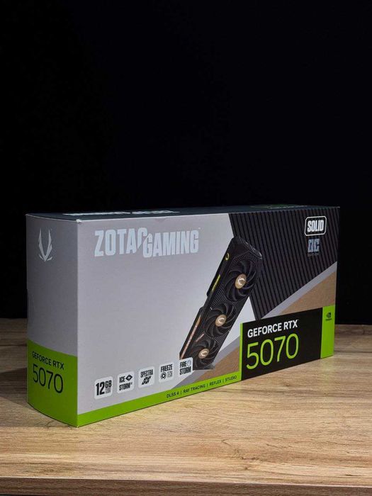 RTX 5070  12GB Gddr7, Zotac Solid Oc , Видеокарта