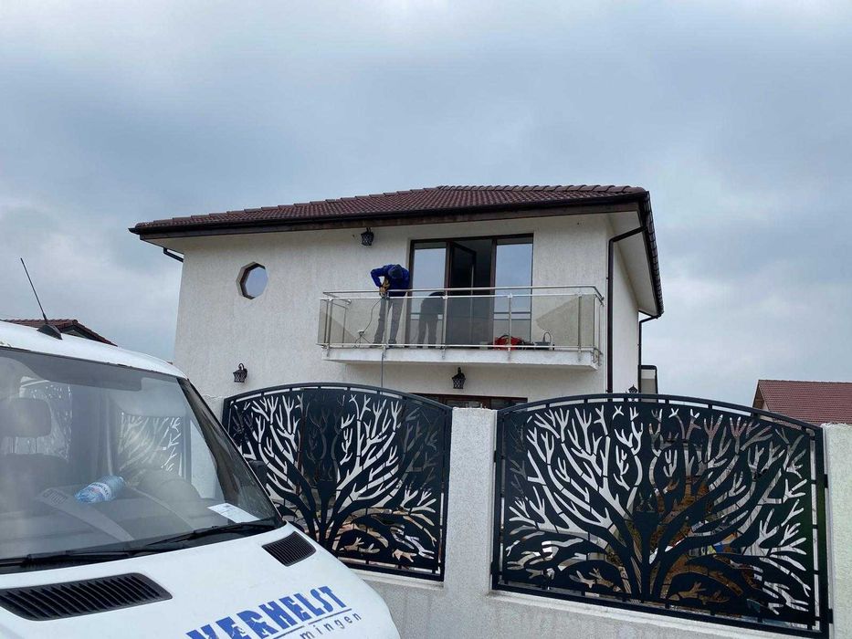 balustrada de sticla