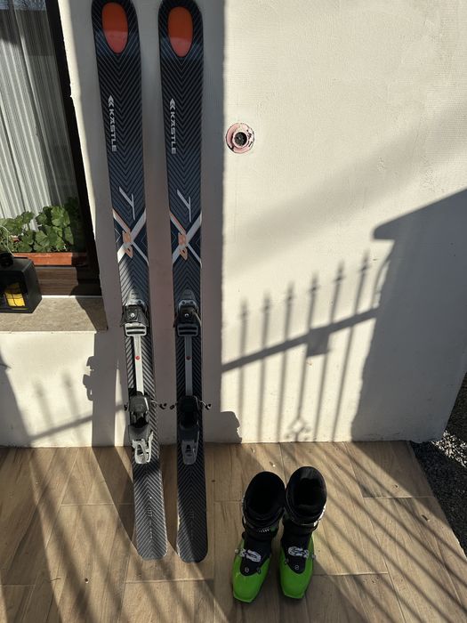 Schi de tura Kastle, clapari Scarpa, piei de foca !