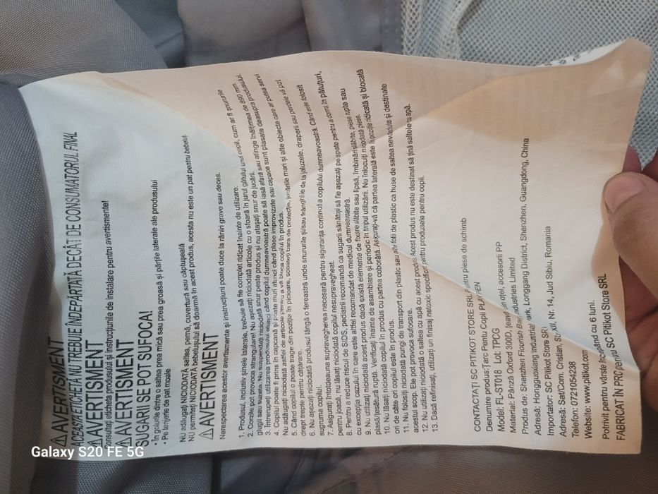 Tarc de Joaca pentru Bebelusi si Copii