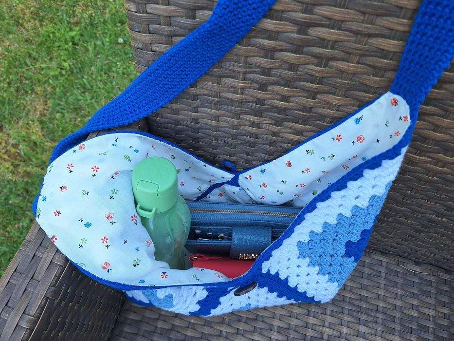 Плетена памучна чанта