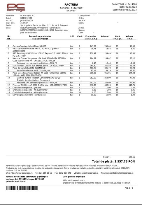 Vand pc gaming (custom build)