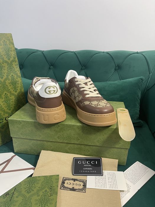 Adidasi Gucci piele naturala Full Box colectie noua