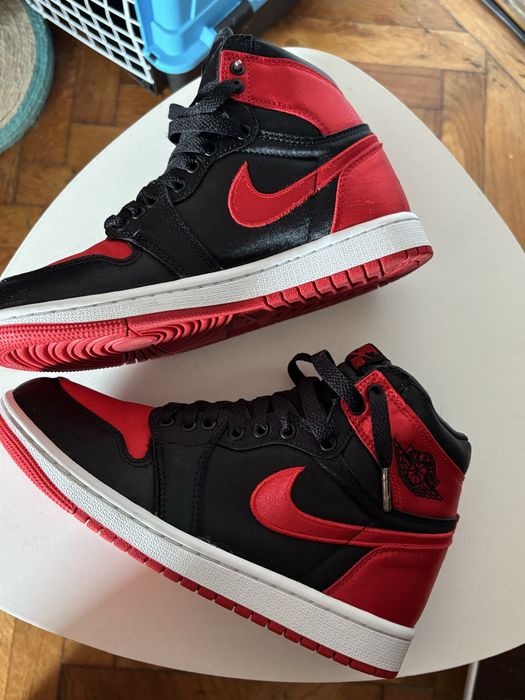 Jordan 1 HIGH Bred Toe Satin 36,5