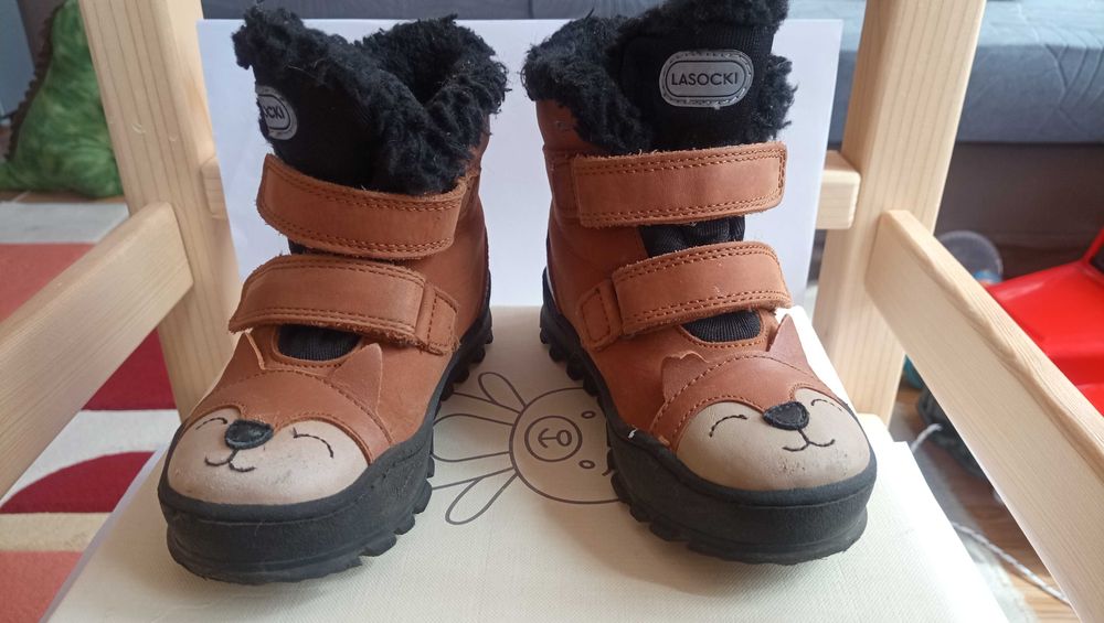 Бебешки ботуши / Детски ботуши Lasocki (кожа, непромокаеми, р. 25)