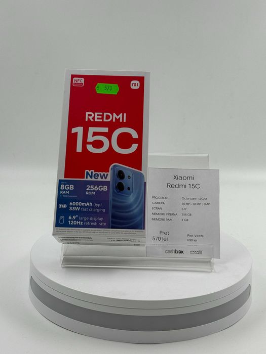 Xiaomi Redmi 15C 256 GB Garantie 24 luni CashBox
