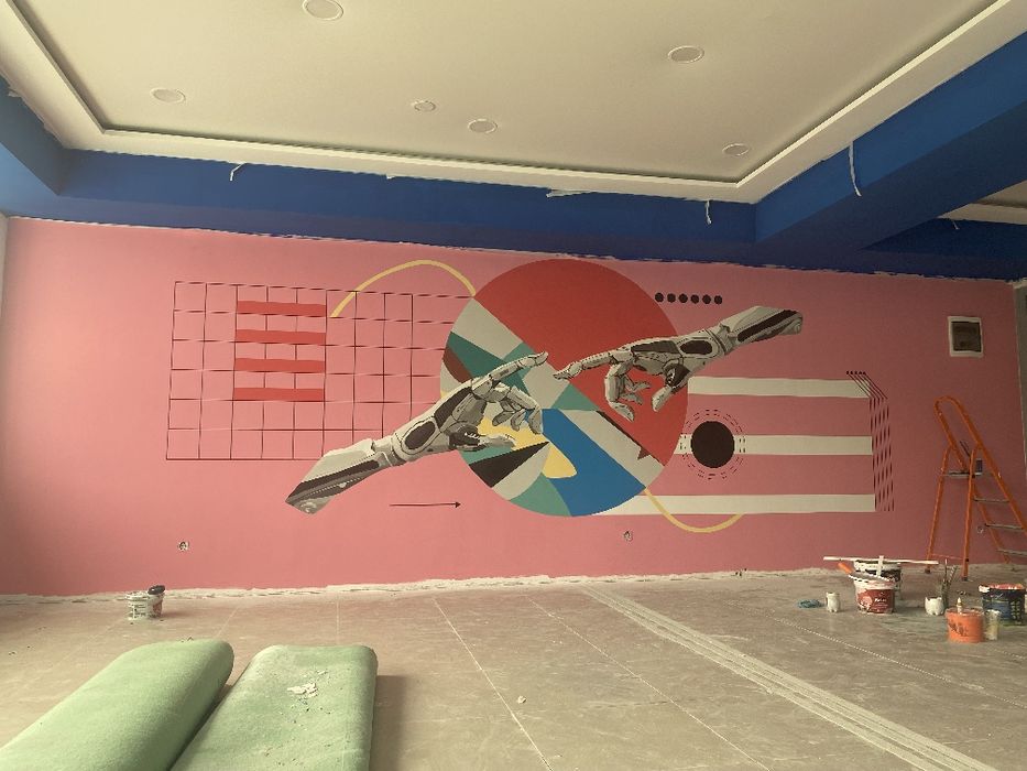 Роспись стен города Актобе