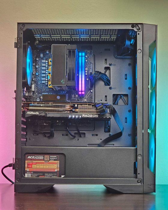 RX 9060XT/Ryzen 5-5500/SSD 512GB/RAM 16GB/Чисто Нов+Гаранция