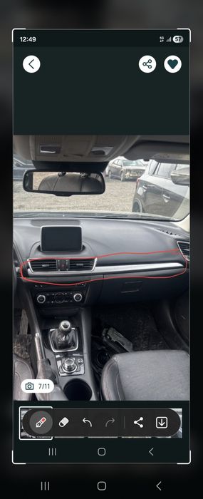 Ornament bord mazda 3