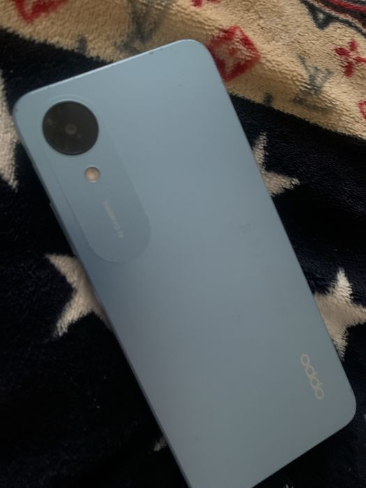 Oppo A17k голубой