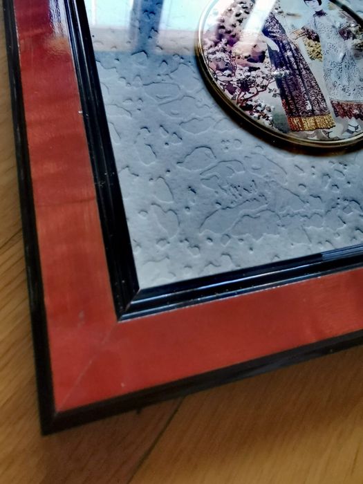 Картина арт украшение миниатюра литография 24 кт златен лист 4бр.