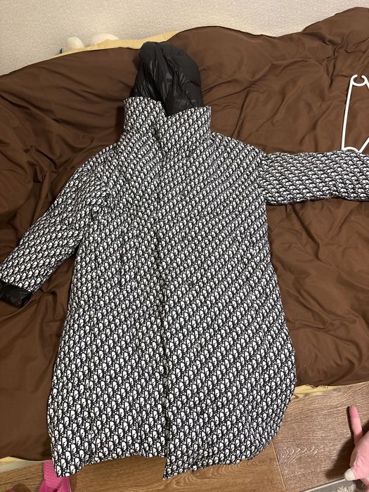 куртка зима, принт диор